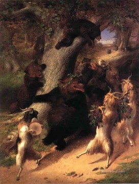 Bear Painting - The March of Selenus William Holbrook Beard